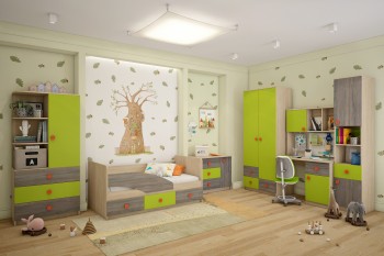 Детская комната Пуговка в Лесосибирске - lesosibirsk.mebel54.com | фото