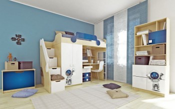 Детская комната Санни (Белый/корпус Клен) в Лесосибирске - lesosibirsk.mebel54.com | фото