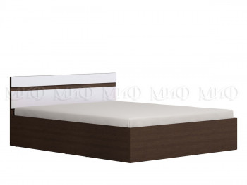Ким кровать с подъемным механизмом 1,4 (Венге/белый глянец) в Лесосибирске - lesosibirsk.mebel54.com | фото