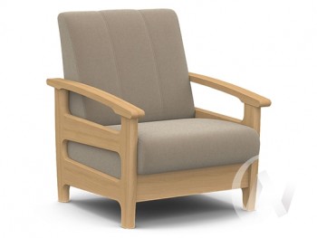 Кресло для отдыха Омега (бук лак/CATANIA LATTE) в Лесосибирске - lesosibirsk.mebel54.com | фото