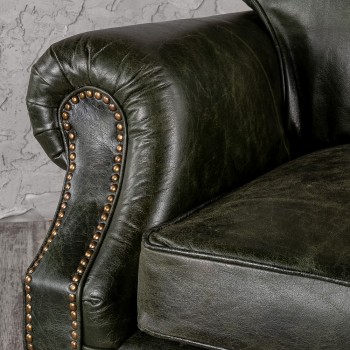 Кресло кожаное Лофт Аристократ (ширина 1070 мм) в Лесосибирске - lesosibirsk.mebel54.com | фото