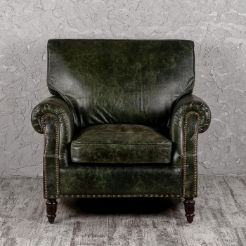 Кресло кожаное Лофт Аристократ (ширина 1070 мм) в Лесосибирске - lesosibirsk.mebel54.com | фото