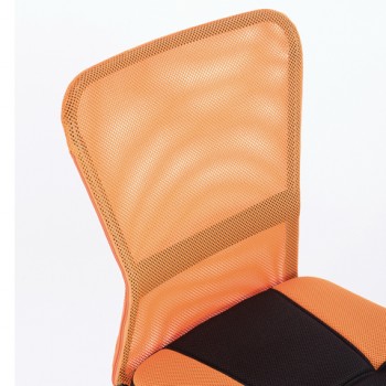 Кресло компактное BRABIX Smart MG-313 (черный, оранжевый) в Лесосибирске - lesosibirsk.mebel54.com | фото