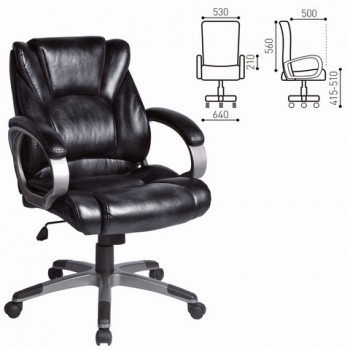 Кресло офисное BRABIX Eldorado EX-504 (черный) в Лесосибирске - lesosibirsk.mebel54.com | фото