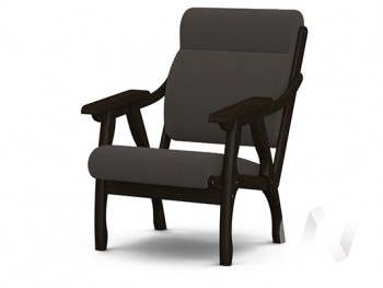 Кресло Вега-10 (венге лак/ULTRA GRAFIT) в Лесосибирске - lesosibirsk.mebel54.com | фото