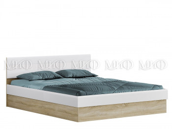 Кровать 1,6 спальня Фортуна (Дуб сонома/белый глянец) в Лесосибирске - lesosibirsk.mebel54.com | фото