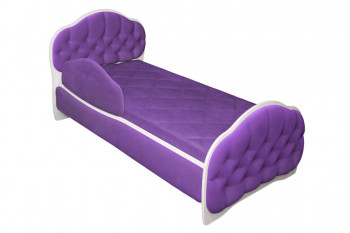 Кровать 160 Гармония 32 Фиолетовый (мягкий бортик) в Лесосибирске - lesosibirsk.mebel54.com | фото