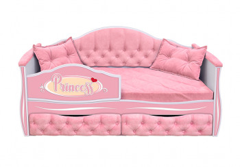 Кровать 160 серии Иллюзия 2 ящика 15 Бледно-розовый (подушки) в Лесосибирске - lesosibirsk.mebel54.com | фото