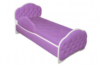 Кровать 170 Гармония 67 Светло-фиолетовый (мягкий бортик) в Лесосибирске - lesosibirsk.mebel54.com | фото