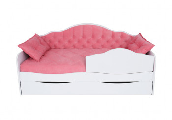 Кровать 170 серии Иллюзия Лайт 1 ящик 89 Розовый (подушки) в Лесосибирске - lesosibirsk.mebel54.com | фото