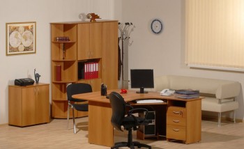 Мебель для персонала Рубин 42 Светлый миланский орех в Лесосибирске - lesosibirsk.mebel54.com | фото
