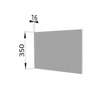 Панель торцевая (для шкафа горизонтального глубокого высотой 350 мм) ГПГ Мелисса (Графит скин) в Лесосибирске - lesosibirsk.mebel54.com | фото