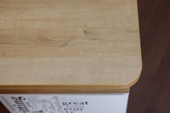 Стол с ящиками «Оксфорд» (Ривьера/Белый с рисунком) в Лесосибирске - lesosibirsk.mebel54.com | фото