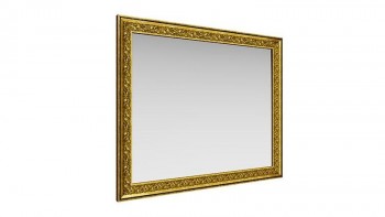 Зеркало навесное "Айрум"/(дуб кальяри / профиль: золото с орнаментом) в Лесосибирске - lesosibirsk.mebel54.com | фото